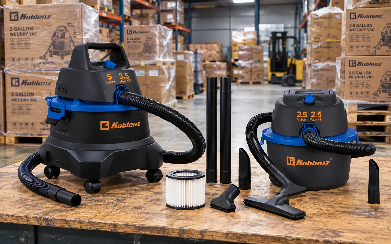Koblenz Portable Wet/Dry Vacuums