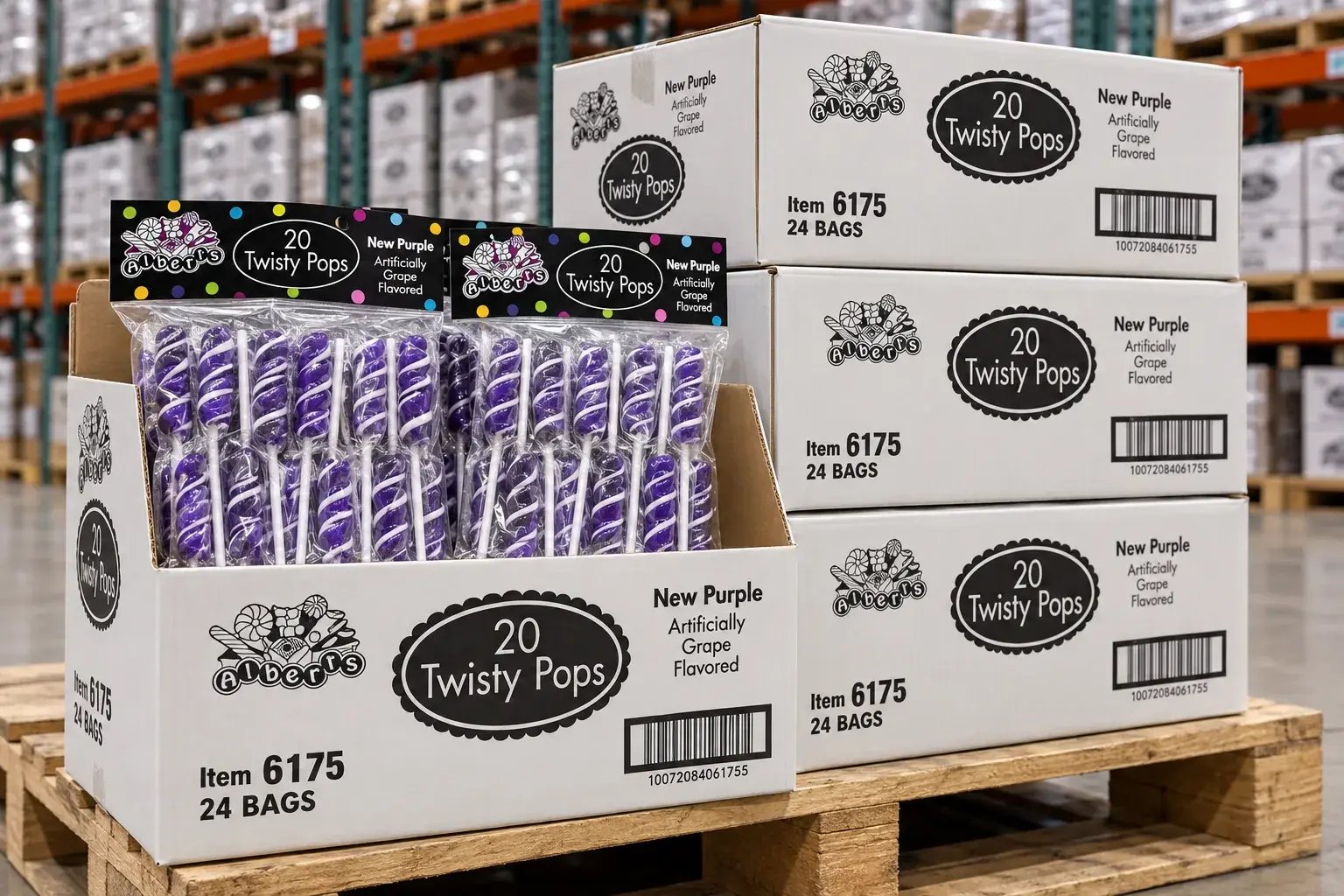 Albert's Twisty Pops New Purple Grape
