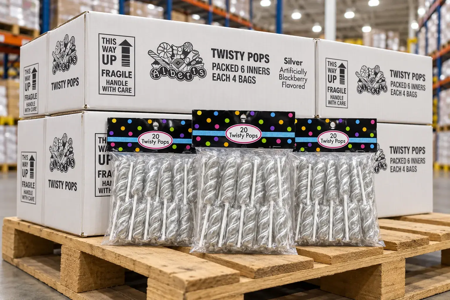 Albert's Twisty Pops Silver Blackberry