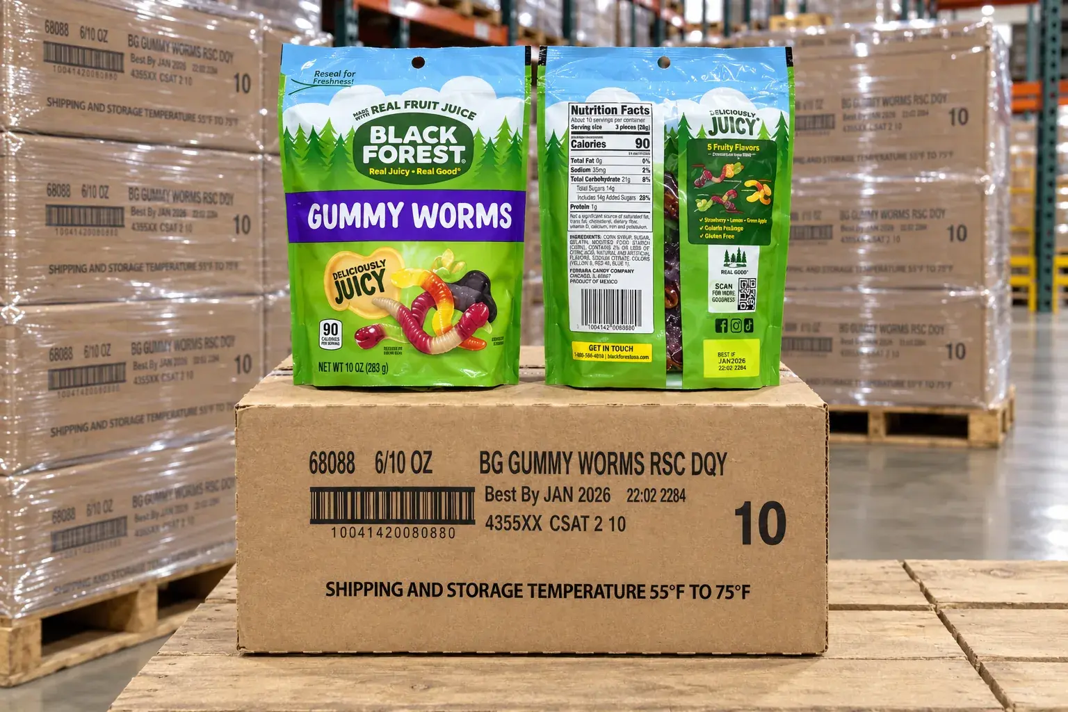 Black Forest Gummy Worms
