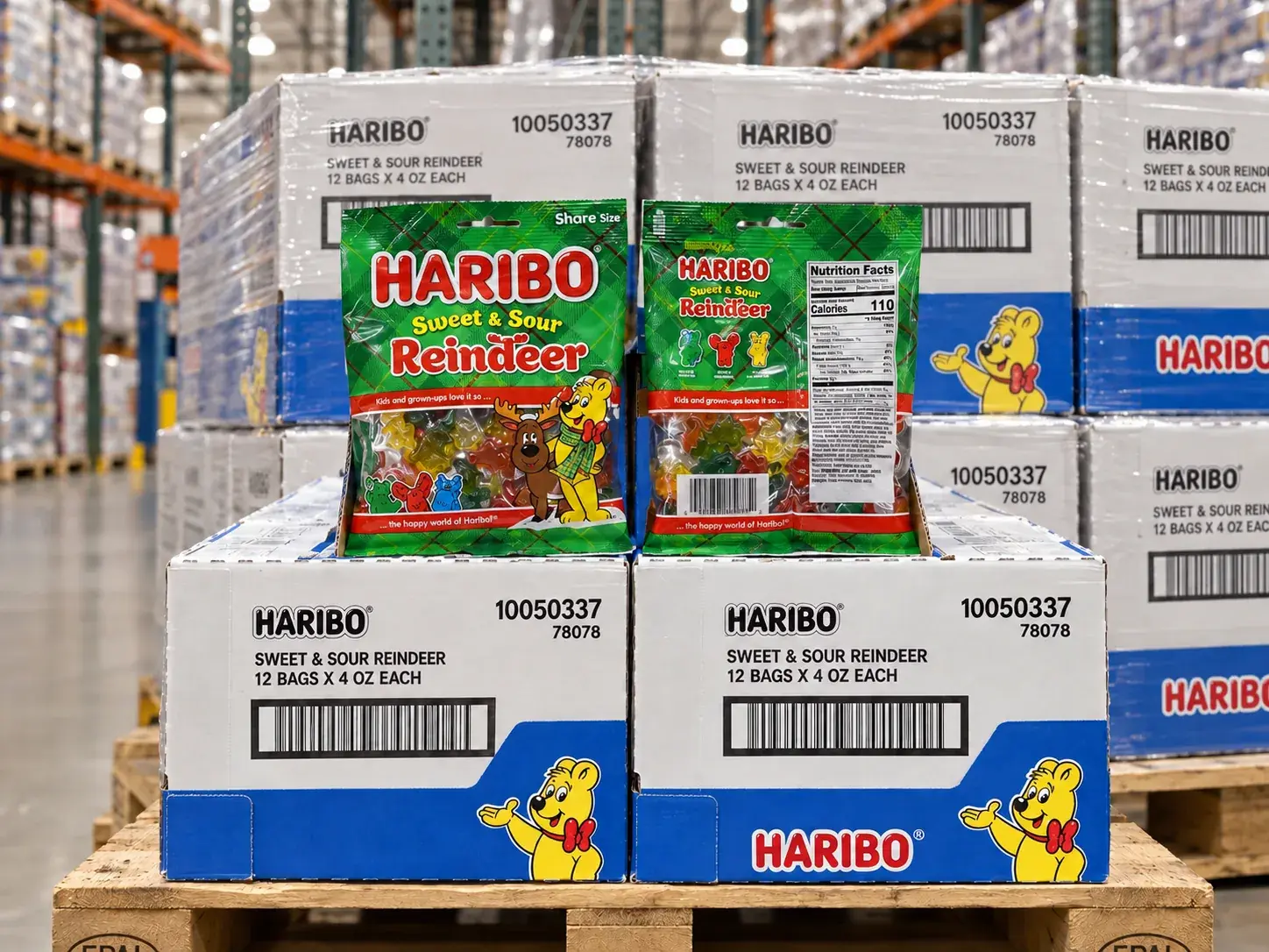 Haribo Sweet & Sour Reindeer 4 oz