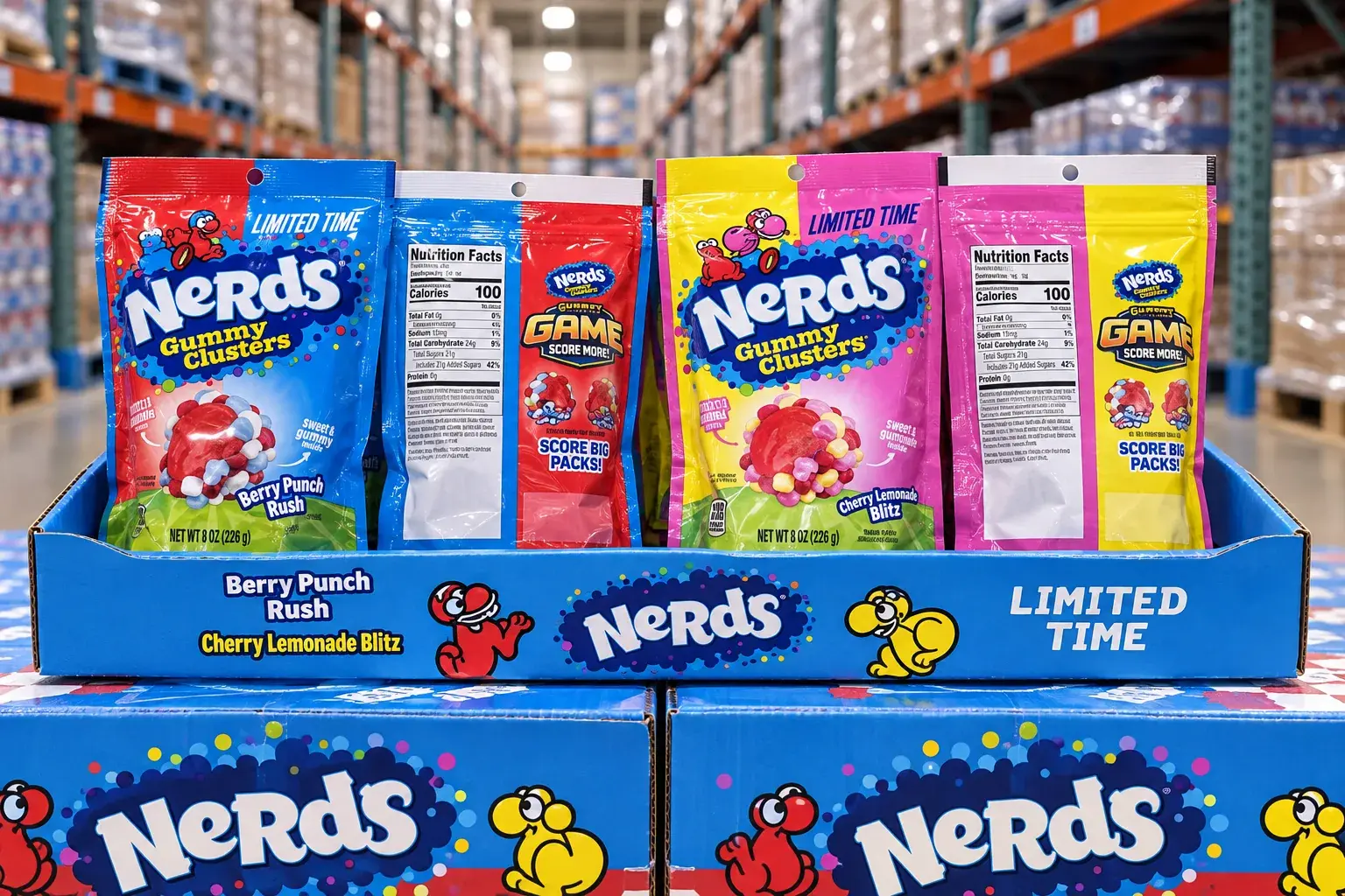 NERDS Gummy Clusters — Football Variety Tray