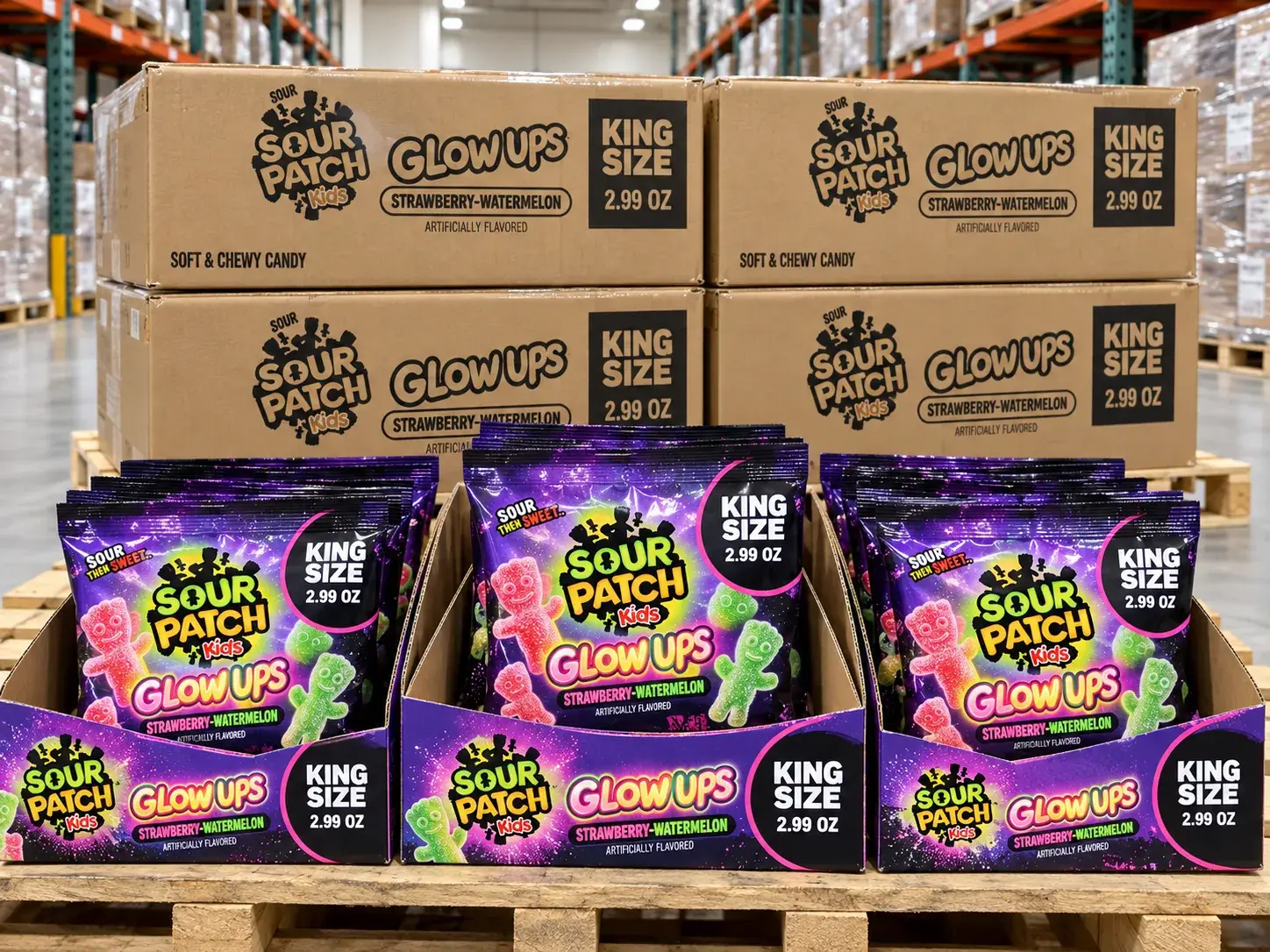 Sour Patch Kids Glow Ups King Size